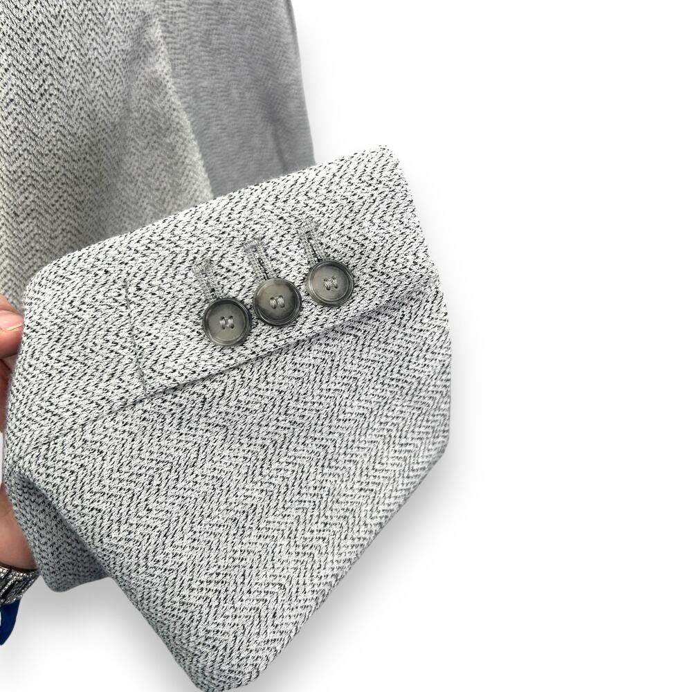 LOFT Light Gray Single-Button Blazer Jacket - image 8